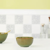 Rustic Sage Ceramic Nut Bowl - ellementry